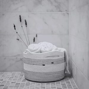 Creamy White Woven Storage Basket