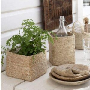 Square Woven Storage Baskets (Set of 3)